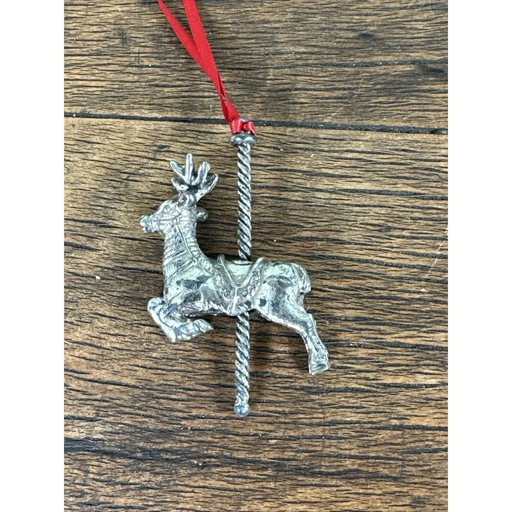 Reindeer Lot | Towle Silverplate USA 1990 & Rustic Metal Jingle Bell Deer